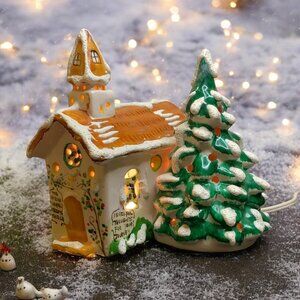 Dept 56 Wayside Chapel, Original Snow Village Lighted Christmas Building - 1976
